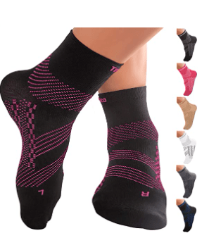 TechWare Pro Ankle Compression Socks-Plantar Fasciitis Socks