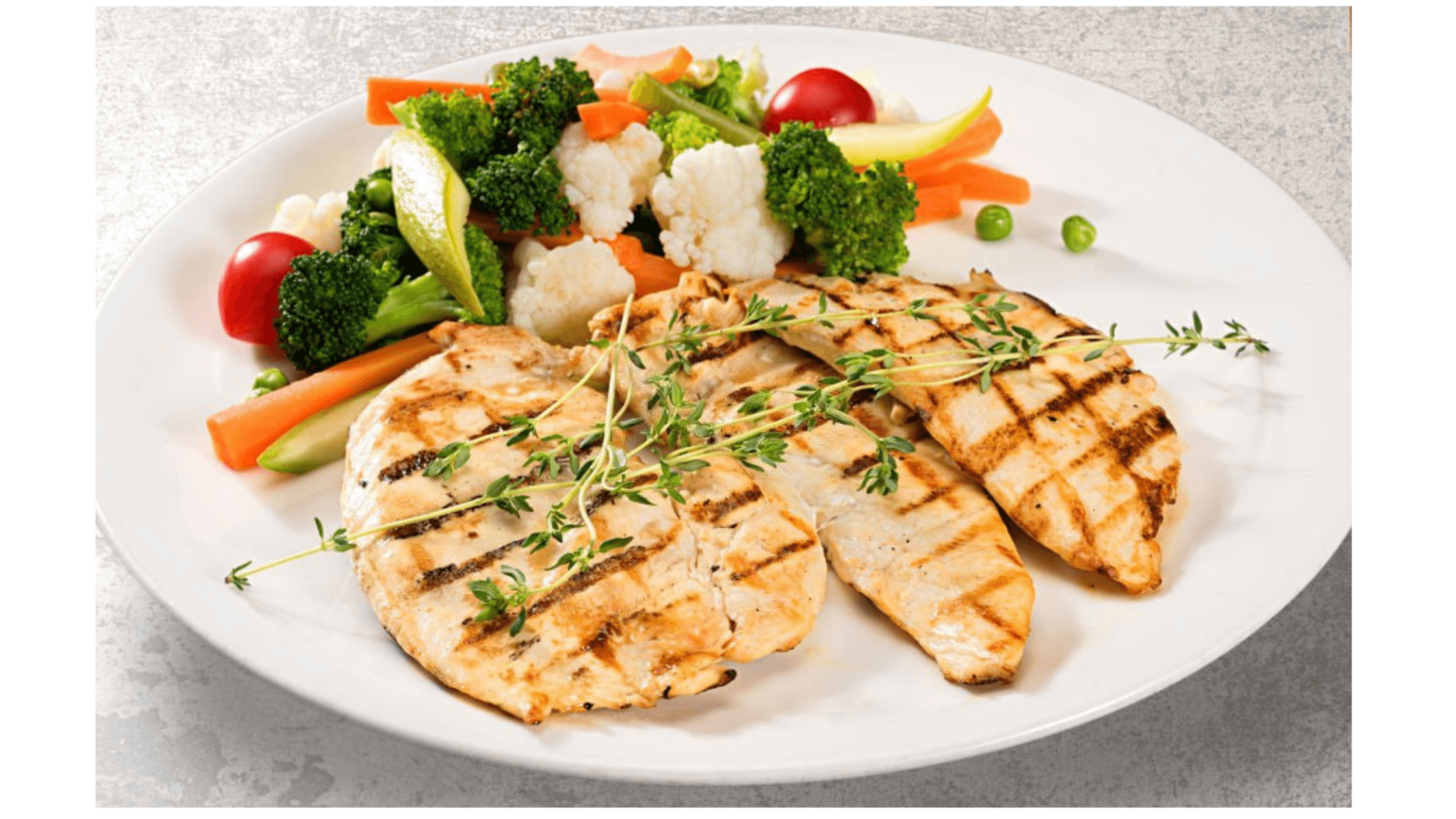 Grilled Vegetables and Chicken